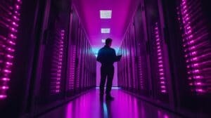 tecnico revisando ley de protección de datos en Chile